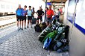 Stazione di Udine in attesa del treno per Salisburgo (A)